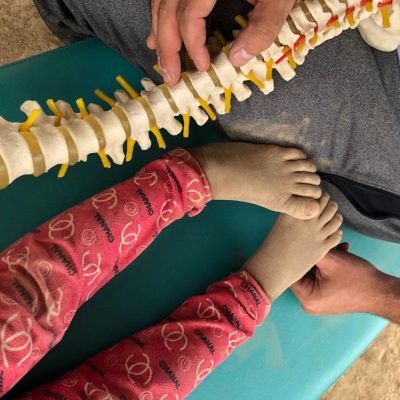 patas y columna
